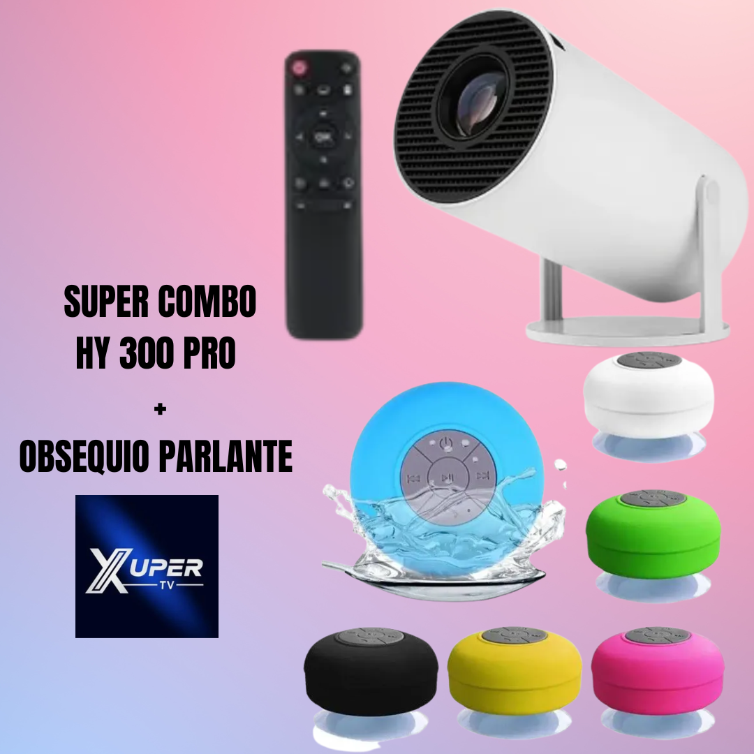 PROYECTOR HY300 PRO + PARLANTE OBSEQUIO